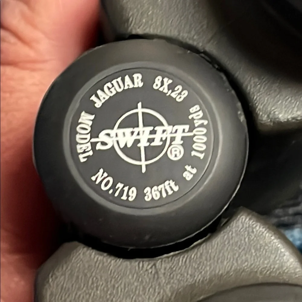 Swift Gray Binoculars with Blue Strap